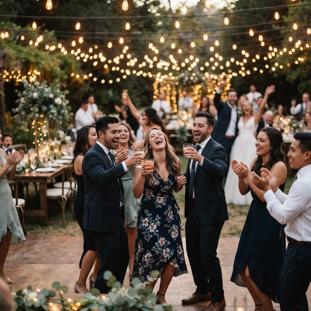 Wedding reception celebration